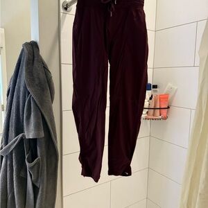 Lululemon Athletica Burgundy Track Pants